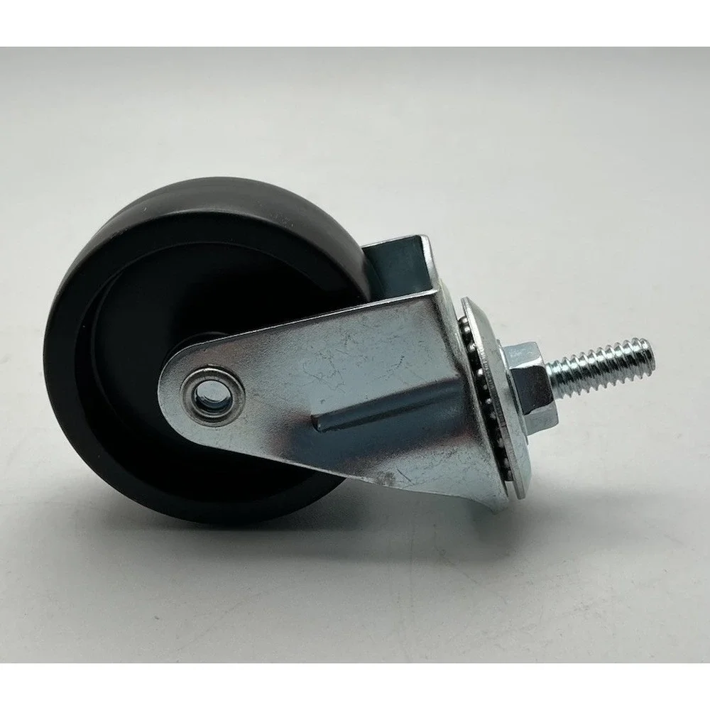 Threaded Stem Caster Wheels (4), 2 w/ Locking Brakes, ~1 7/8